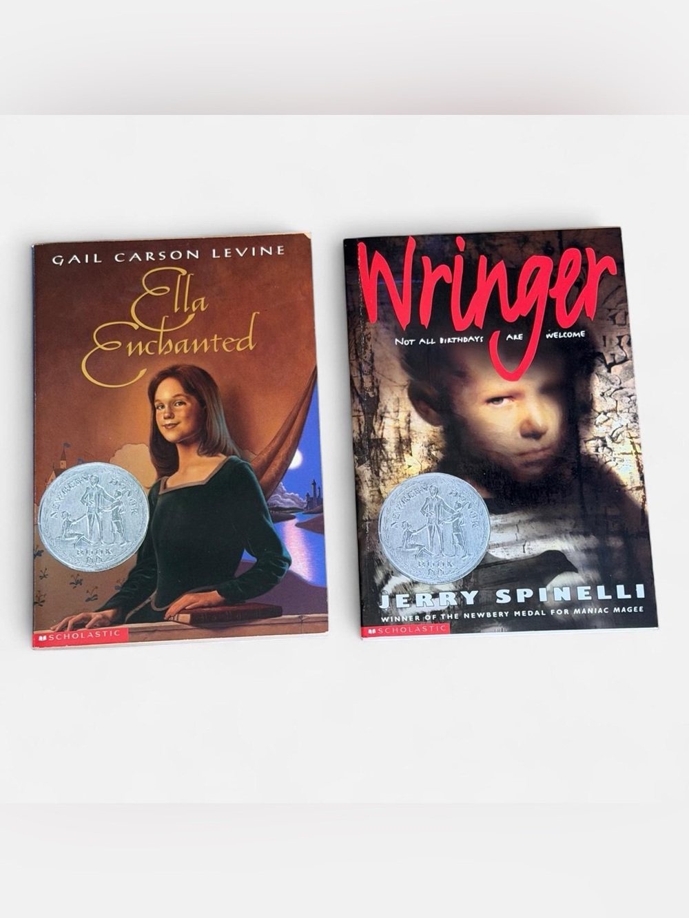 Wringer & Ella Enchanted Duo - Young Adult Fiction - Newberry Honor Winners